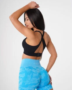 Black Reveal High Support Open Back Sports Bra -NVGTN Sportswear Shop DSC00013 fc1fd308 05fd 419b 82ca bb4b7f140d8a