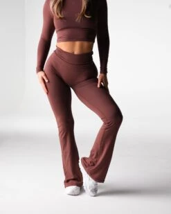 Daydream Foldover Flare Pants - Ultra-Soft Y2K Lounge Wear -NVGTN Sportswear Shop DSC00153