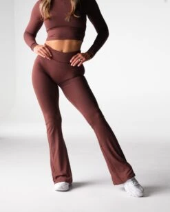 Daydream Foldover Flare Pants - Ultra-Soft Y2K Lounge Wear -NVGTN Sportswear Shop DSC00154