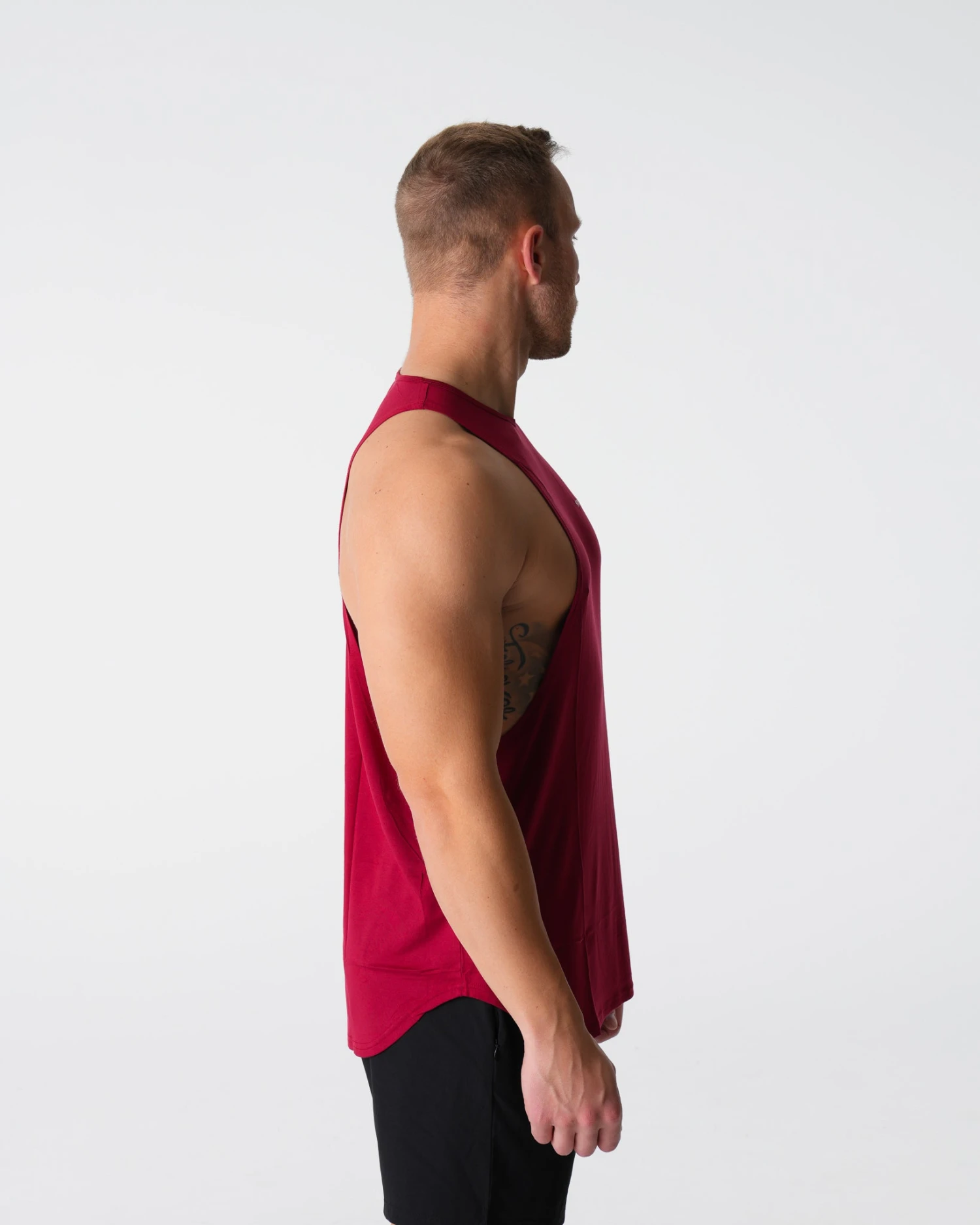 Crimson Tech Edge Men's Performance Modal Tank Top 4 Crimson Tech Edge Men's Performance Modal Tank Top - Image 4
