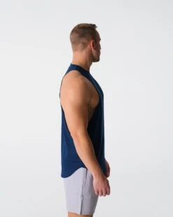 Navy Pulse Edge Tank -NVGTN Sportswear Shop DSC00197