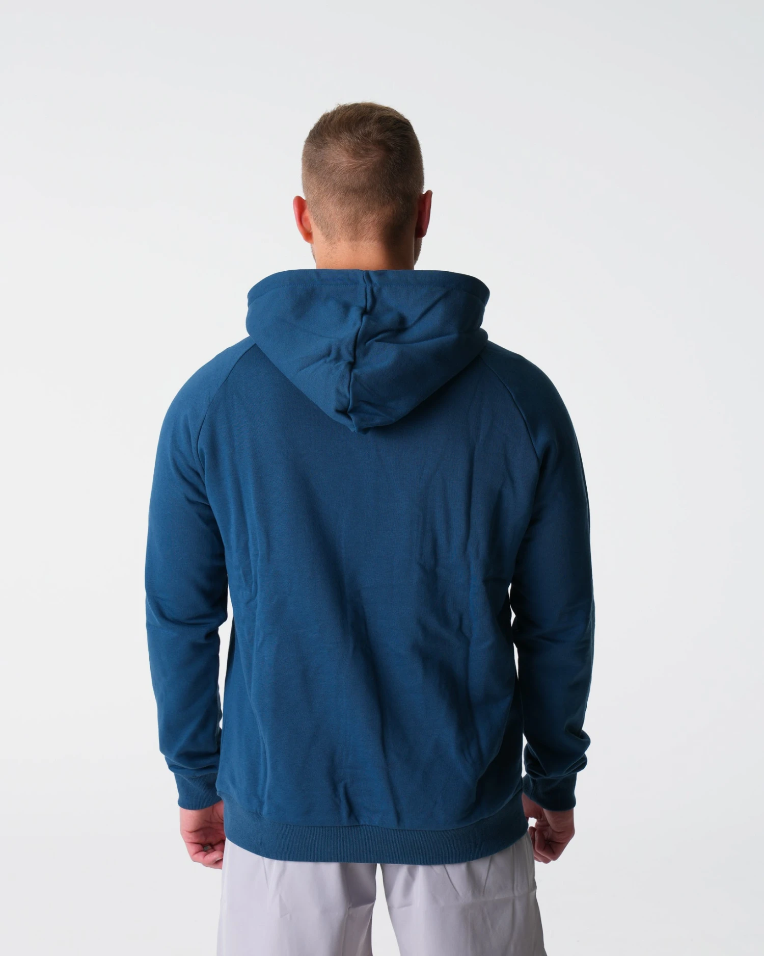 Men's Premium Navy Lounge Hoodie - Ultra-Soft Cotton Blend 2 Men's Premium Navy Lounge Hoodie - Ultra-Soft Cotton Blend - Image 2