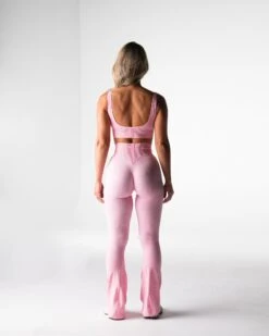 Baby Pink Harmony Ribbed Seamless Bra -NVGTN Sportswear Shop DSC00404 1