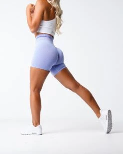 Periwinkle Pro Seamless High Waisted Athletic Shorts -NVGTN Sportswear Shop DSC00565