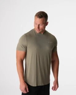 Men's Sage Green Tech Fitted Training Tee - Performance Modal Blend 6 Men's Sage Green Tech Fitted Training Tee - Performance Modal Blend -NVGTN Sportswear Shop DSC00946 6530ab1e 6b46 4d6e afe1 02665ea8db37