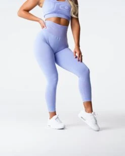 NV Seamless Periwinkle High-Waisted Leggings 6 NV Seamless Periwinkle High-Waisted Leggings -NVGTN Sportswear Shop DSC01195