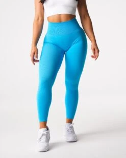 High Waisted Seamless Leggings with Glute Contour - Aqua Curve 6 High Waisted Seamless Leggings with Glute Contour - Aqua Curve -NVGTN Sportswear Shop DSC01406