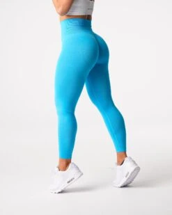High Waisted Seamless Leggings with Glute Contour - Aqua Curve 7 High Waisted Seamless Leggings with Glute Contour - Aqua Curve -NVGTN Sportswear Shop DSC01408
