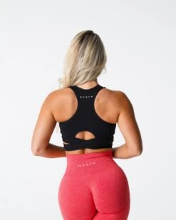 Seamless Sculpting Bra Top - Medium Impact Criss-Cross Sports Bra