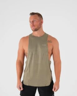 Sage Green Men's Tech Edge Performance Workout Tank Top