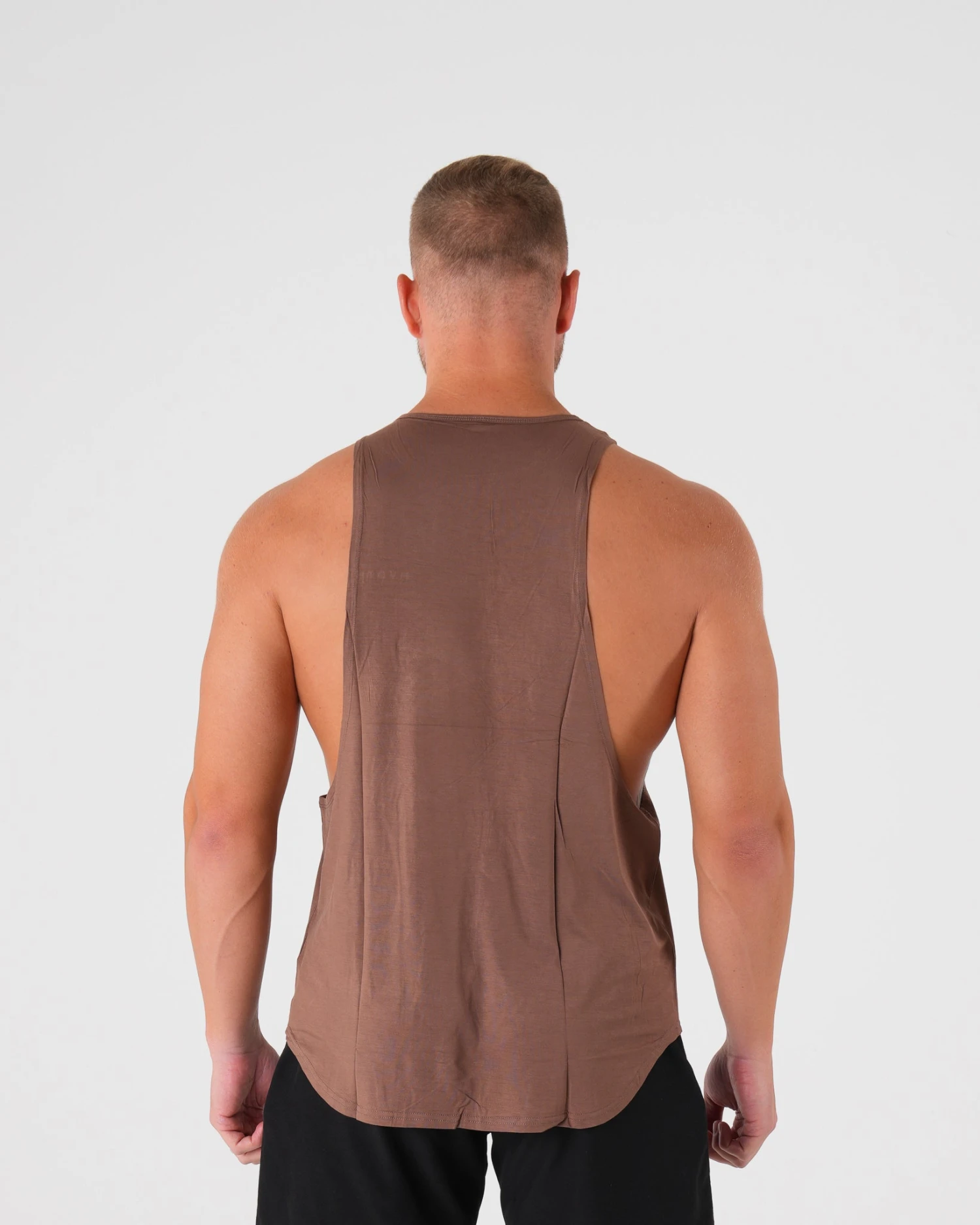 Mocha Tech Edge Men's Performance Tank Top 2 Mocha Tech Edge Men's Performance Tank Top - Image 2