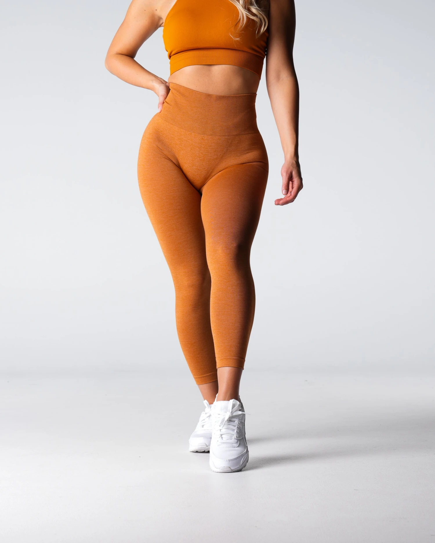 Terracotta High Waisted Seamless Workout Leggings 4 Terracotta High Waisted Seamless Workout Leggings - Image 4