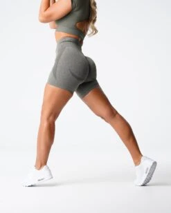 NVGTN Khaki Green Contour Seamless Shorts -NVGTN Sportswear Shop DSC02215