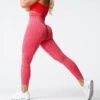 Candy Apple Scrunch Seamless Leggings - High-Waisted Contouring Tights