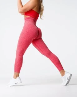 Candy Apple Scrunch Seamless Leggings - High-Waisted Contouring Tights 6 Candy Apple Scrunch Seamless Leggings - High-Waisted Contouring Tights -NVGTN Sportswear Shop DSC02886