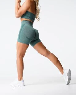 NVGTN Forest Green Contour Seamless Shorts