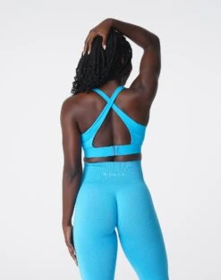 Caribbean Reveal Open Back Sports Bra with Adjustable Straps