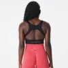 Eclipse Seamless High-Performance Sports Bra with Open Back - Black