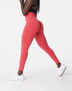 Candy Apple NV Seamless Leggings - Minimalist High-Waisted Gym Tights