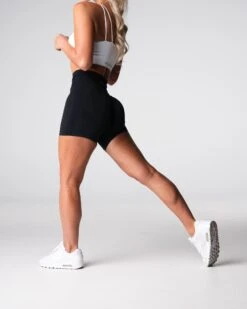 High Waisted Performance Seamless Workout Shorts with Contour Shading