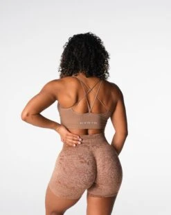 Seamless Sports Bra with Strappy Back Detail - Sand Flourish -NVGTN Sportswear Shop DSC03530 e4adb11c c4cb 45d7 ae48 d8f716cd08d0