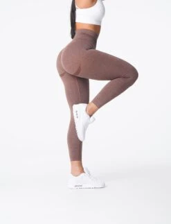 Cocoa Curve Seamless Contour Leggings - High-Waisted Gym Wear