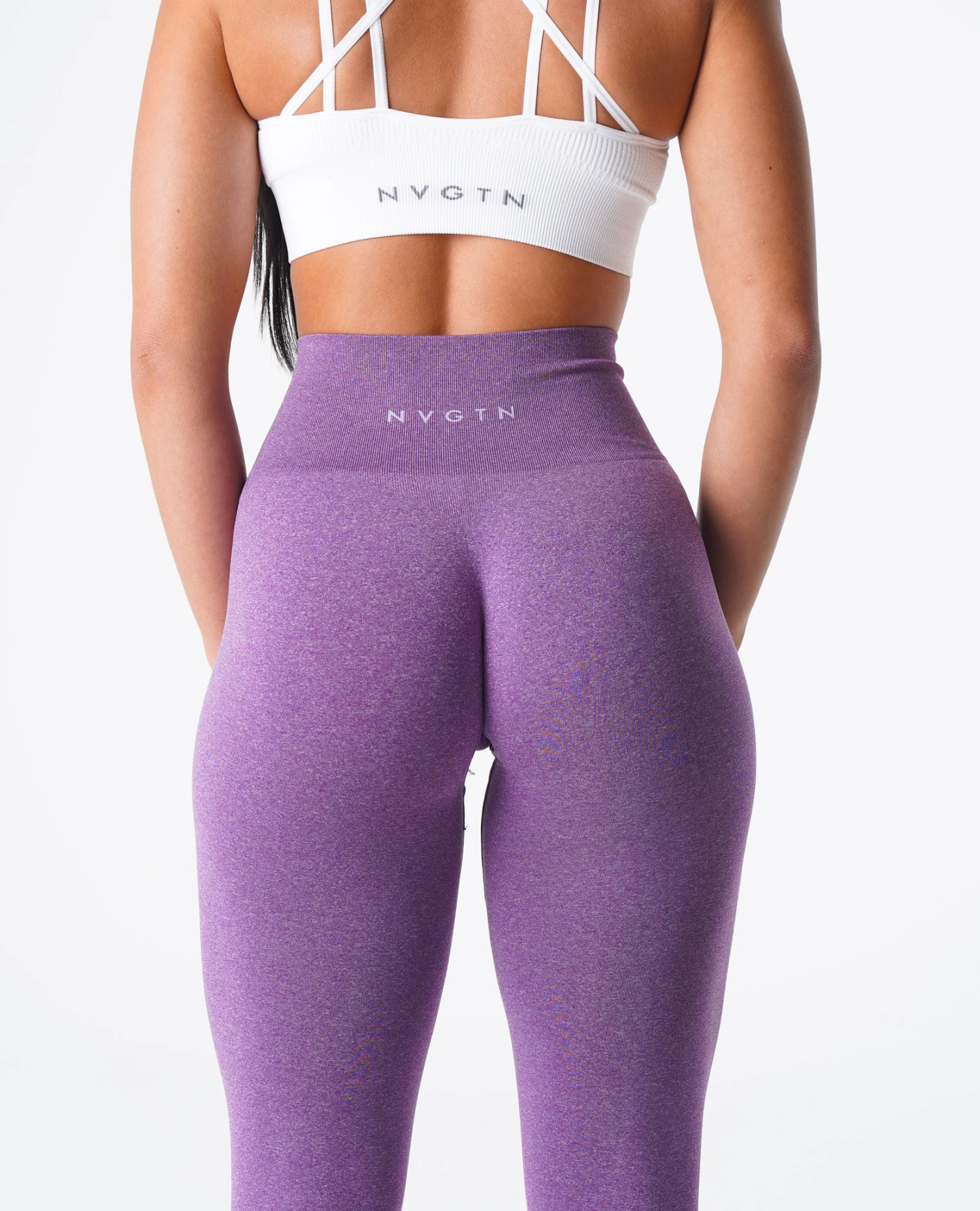NV Violet Seamless Leggings: Minimalist High-Waist Performance 2 NV Violet Seamless Leggings: Minimalist High-Waist Performance - Image 2
