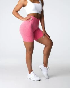 High Waisted Coral Scrunch Seamless Workout Shorts -NVGTN Sportswear Shop DSC03604 c6ce9da6 62d7 404b a103 4fc164a25419