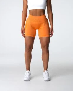 NVGTN Sunset Orange Contour Seamless Shorts 6 NVGTN Sunset Orange Contour Seamless Shorts -NVGTN Sportswear Shop DSC03697