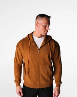 Men's Elite Full Zip Gym Hoodie - Copper Brown Performance Layer -NVGTN Sportswear Shop DSC03758 da8f3cf6 a8f6 462a 85d7 3b5348a04fff