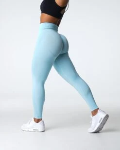 NVGTN Contour Seamless Leggings - Pastel Blue