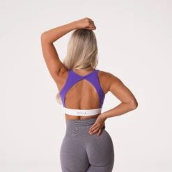 Amethyst Agility Bra - High Impact Open Back Sports Bra