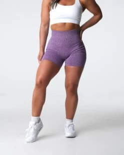 Violet High Waisted Scrunch Seamless Shorts - Ultra-Soft Sculpting Gym Wear 6 Violet High Waisted Scrunch Seamless Shorts - Ultra-Soft Sculpting Gym Wear -NVGTN Sportswear Shop DSC04237