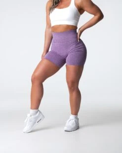 Violet High Waisted Scrunch Seamless Shorts - Ultra-Soft Sculpting Gym Wear 7 Violet High Waisted Scrunch Seamless Shorts - Ultra-Soft Sculpting Gym Wear -NVGTN Sportswear Shop DSC04238