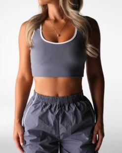 Grey Classic Stride Bra -NVGTN Sportswear Shop DSC04274
