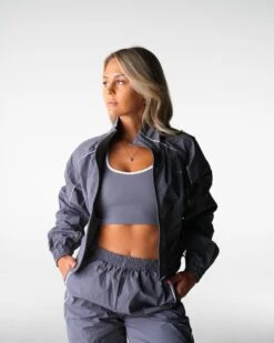 Grey Stride Performance Windbreaker Jacket - Lightweight Athletic Outerwear 6 Grey Stride Performance Windbreaker Jacket - Lightweight Athletic Outerwear -NVGTN Sportswear Shop DSC04282 d5b3c46c 2049 477b 9562 165d53b700b4