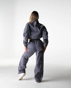 Grey Stride Performance Windbreaker Jacket - Lightweight Athletic Outerwear 7 Grey Stride Performance Windbreaker Jacket - Lightweight Athletic Outerwear -NVGTN Sportswear Shop DSC04284