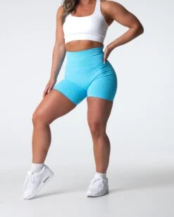 Aqua High-Waist Scrunch Seamless Shorts -NVGTN Sportswear Shop DSC04297 867dfbbe 7c45 4a8d bb97 e562f5e0fb46