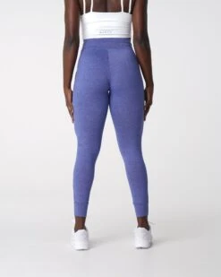 High-Waisted Sapphire Blue Joggers - Athletic Performance Sweatpants -NVGTN Sportswear Shop DSC04300