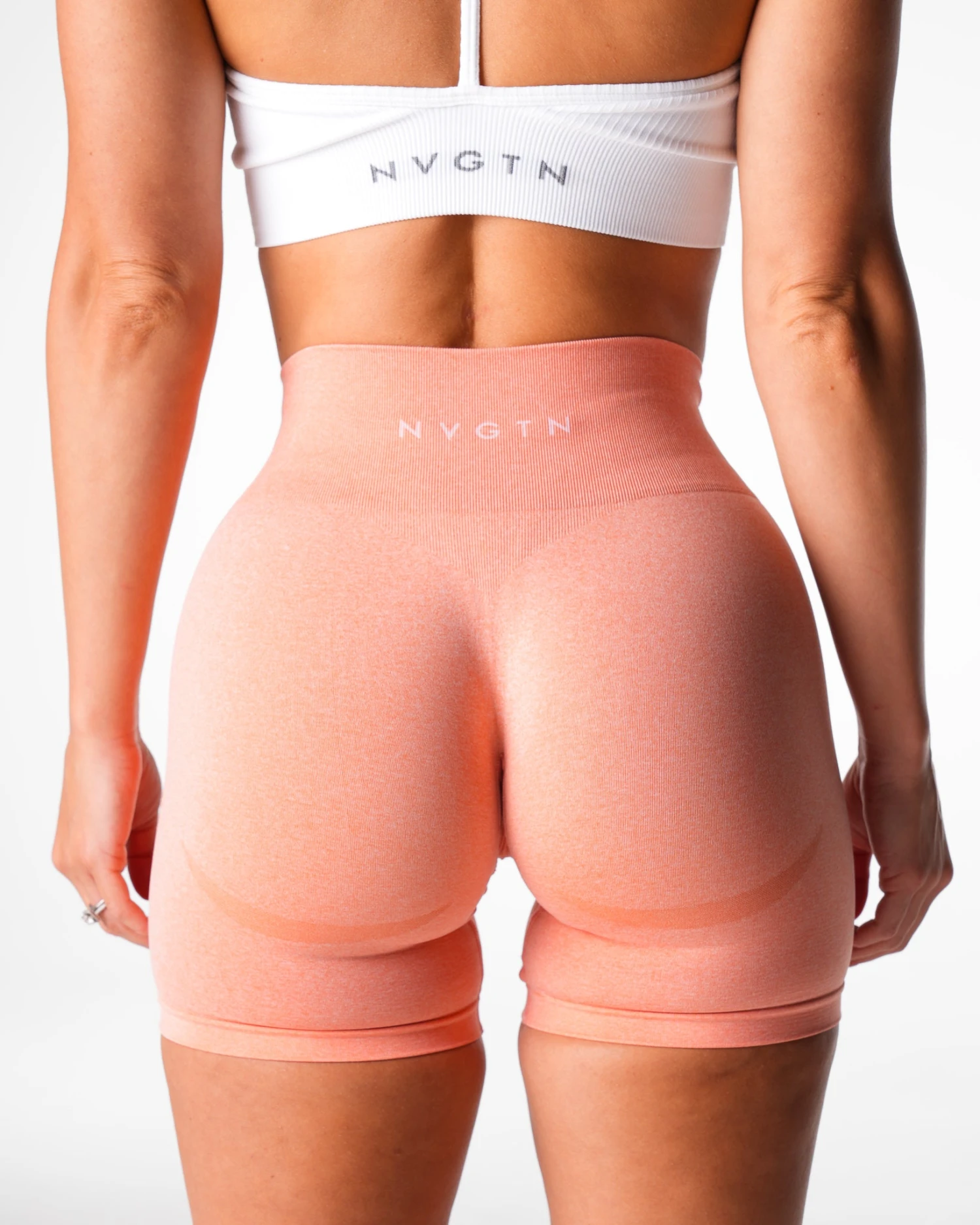 Peach Contour Seamless Shorts 2 Peach Contour Seamless Shorts - Image 2