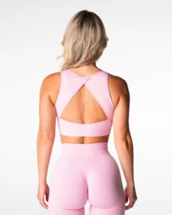 Baby Pink Empower Seamless Bra - Stretchy Low-Medium Impact Support