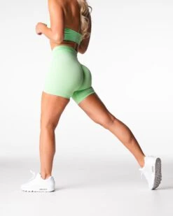 High Waisted Seamless Workout Shorts - Buttery Soft Compression