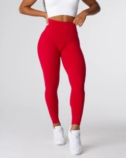 Buttery Soft Red Wine High-Waisted Leggings - Signature 2.0 No Front Seam