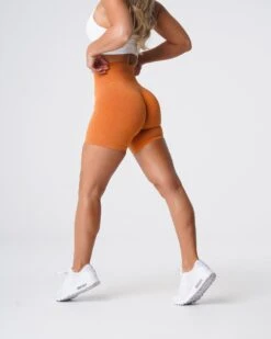 Pro Seamless High Waisted Workout Shorts - Burnt Orange 7 Pro Seamless High Waisted Workout Shorts - Burnt Orange -NVGTN Sportswear Shop DSC05673 5288dce6 ebc9 4ec5 98b3 e99389e6eec5