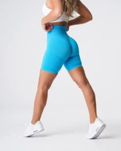 Seamless High-Waisted Biker Shorts with Glute Contouring 7 Seamless High-Waisted Biker Shorts with Glute Contouring -NVGTN Sportswear Shop DSC05730