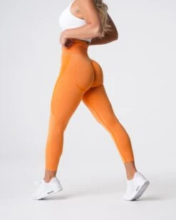 NVGTN Contour Seamless Leggings - Sunset Orange