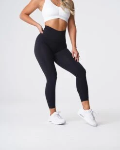 Black High-Waisted Buttery Soft Leggings - Signature 2.0 6 Black High-Waisted Buttery Soft Leggings - Signature 2.0 -NVGTN Sportswear Shop DSC05866