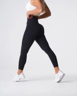 Black High-Waisted Buttery Soft Leggings - Signature 2.0 7 Black High-Waisted Buttery Soft Leggings - Signature 2.0 -NVGTN Sportswear Shop DSC05867