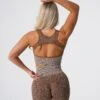 Mocha Snakeskin Eclipse Seamless Bra