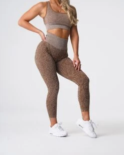 Mocha Snakeskin Seamless High-Waisted Leggings 6 Mocha Snakeskin Seamless High-Waisted Leggings -NVGTN Sportswear Shop DSC05912
